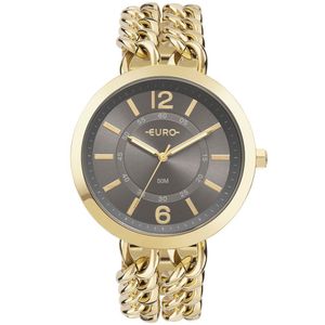 Relógio Euro Feminino Chains Dourado - Eu2035yth-4f Eu2035yth-4f
