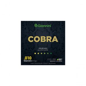 Encordoamento Para Violão Aço Cobra Bronze .010 - Geefle