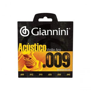 Corda Para Violao Giannini Geswal Bronze Acustica 65- 35
