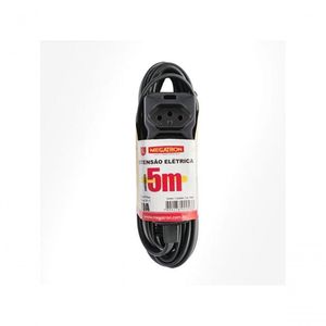 Extensao Megatron Pp Plano 3x0,75x5,0m Ate 220v Preto