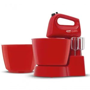 Batedeira 350w Arno Com 2 Tigelas 3 Velocidades Ellegance Red 110V