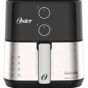 Fritadeira Air Frayer 4,6l Oster 1500w Com Timer - Inox 110V