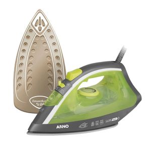 Ferro De Passar A Vapor Arno Com Base Ceramica E Spray - Verde 110V