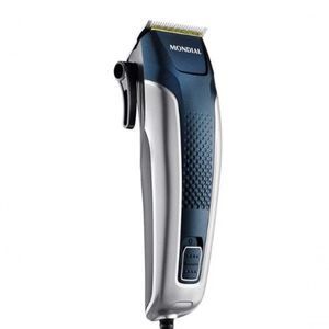 Maquina De Cortar Cabelos Mondial10w Prata-azul 220V