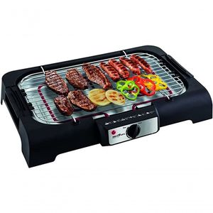 Churrasqueira Britania Preta-inox Controle De Tempetatura 220V