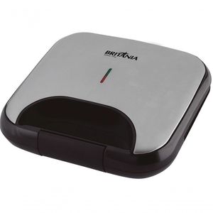 Grill Britania Inox Preta 750w 220V Faz 2 Sanduiches Antiaderente