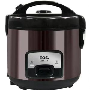Panela Eletrica De Arroz Eos 110V 700w Faz 10 Xicaras Black Platinum