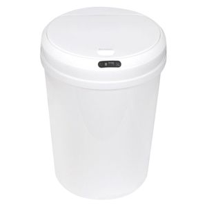 Lixeira Automática Redonda 12 Litros Usb Com Sensor Branca