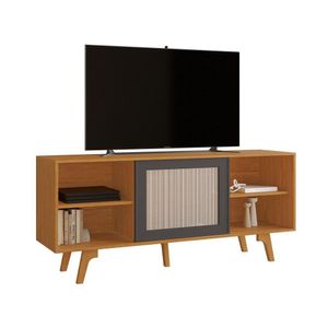 Rack Para Tv Até 56 Polegadas Garra Jcm Cinamomo Grafite