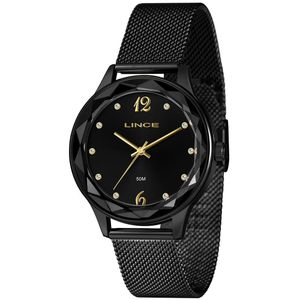 Relógio Lince Casual Mesh Feminino Preto Lrn4826l40 P2px