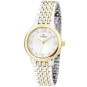 Relógio Champion Feminino Misto Dourado Prata Ch24857s