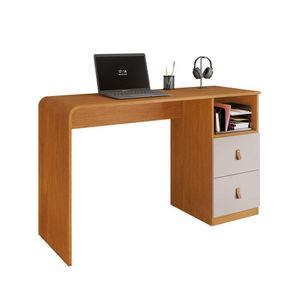 Mesa Escrivaninha Alice Com 2 Gavetas Jcm Cinamomo Off White