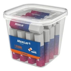 Kit 24 Borrachas Escolares Tr Hexagonal Mercur