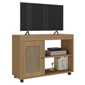 Rack Para Tv 42 Pol 1p 91 Cm Com Rodízios Carvalho Arly Carvalho