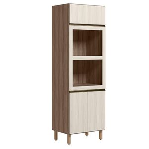 Torre Quente 3p 221x72cm Mdf Kali 16866 Carvalho Toq Bianco Toq Nicioli Carvalho Toq Bianco Toq