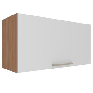 Armario Aereo 1 Porta Basc 80 Cm Mdp Cz3119 Freijo Branco Tecno Mobili Freijo Branco