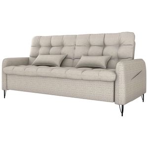 Sofa Cama 2 Lugares 200cm Pillar Linho Plano Milenum Palha Milani Store Palha
