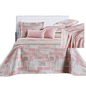 Kit Coordenado Cobre Leito E Lençol Sensuale Casal Quadri 7 Peças - 80% Algodão, 20% Poliéster