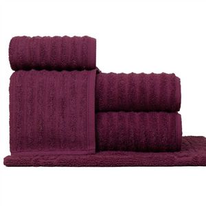 Jogo De Toalhas Fio Penteado Gigante 5 Peças - Soft - Marsala