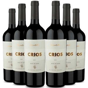Kit 6 Garrafas Garrafas Vinho Tinto Susana Balbo Crios Red Blend 750ml