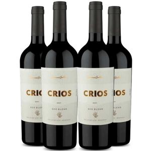 Garrafas Vinho Tinto Susana Balbo Crios Red Blend 750ml Kit 4 Garrafas