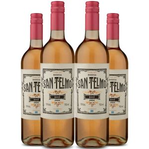 Vinho Rose San Telmo 750ml Kit 4 Garrafas