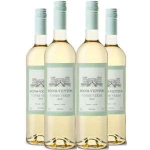 Vinho Verde Bons Ventos Branco 750ml Kit 4 Garrafas