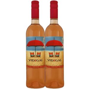 Kit 2 Garrafas Vinho Verde Chapéu De Praia Rose 750ml