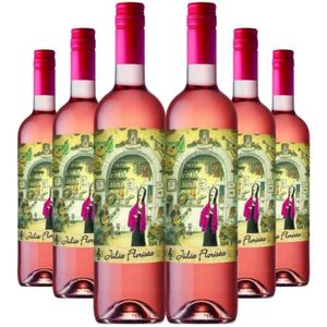 Kit 6 Garrafas Vinho Rose Julia Florista 750ml