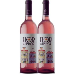 Kit 2 Garrafas Vinho Rose Flor De Lisboa 750ml