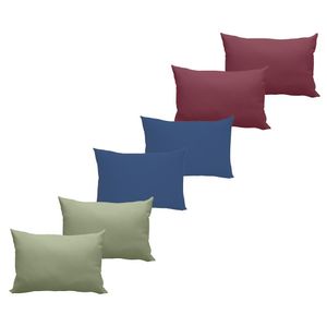 Kit Com 6 Fronhas Em Malha Lisa 100% Algodão - Linha Casa - Kit 4
