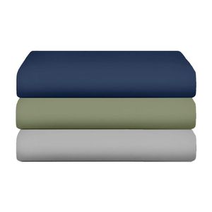 Kit Com 3 Lençol De Malha King Com Elástico 100% Algodão - Linha Casa - Kit 1