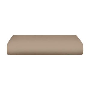Lençol De Malha Casal Com Elástico 100% Algodão - Linha Casa - Bege
