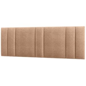 Cabeceira Modulada King 200 Cm Com Led Boucle Bege Milani Store Bege