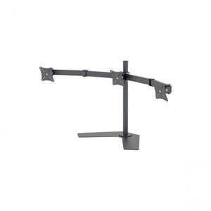 Suporte De Mesa Articulado Multivisao Com Inclinacao Para Tres Monitores De 10 A 24