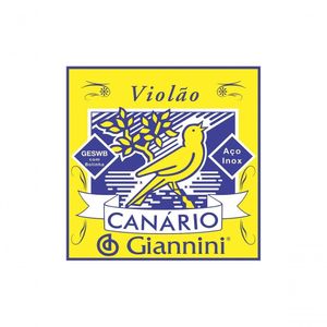 Corda De Aco Giannini Canario Geswb6 6 Para Violao Com