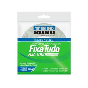 Fita Acrílica Uso Interno Fixa Tudo 19mmx20m Tekbond