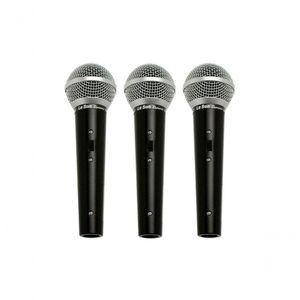 Microfone Ls 50 Dinamico Kit Com 3 Unidades