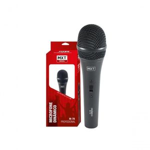 Microfone Dinamico Mxt M-78 Profissional Com Fio