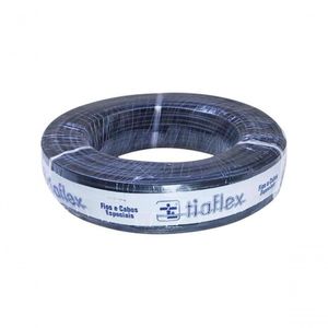 Cabo Para Microfone Balanceado Ofhc 2 X 0,30mm² 22awg Preto Tiaflex Rl 100
