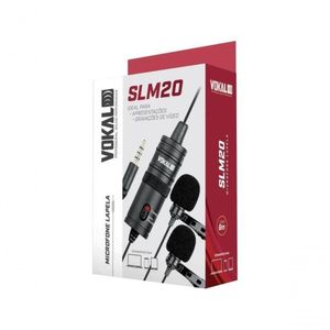 Microfone De Lapela Duplo Vokal Slm20