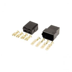 Conector Permak 4 Vias Com Terminais Kit 4 Peças C- 10 Kits