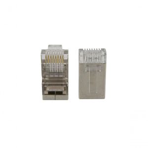 Conector Rj-45 Macho Evus C-103 Cat6 Blindado 100un.