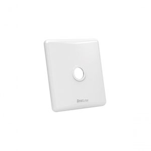 Placa Com Furo Enerbras 1-2 Para Caixa 3 X 3 Branca