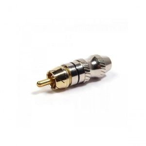 Plug Rca Metal Com Anel Preto Pgrc0028 Storm Pct 10