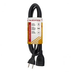 Cordao Prolongador Pp Plano 10a 0,75 5m Preto