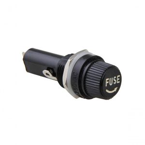 Porta Fusivel De Vidro 5x20mm Preto