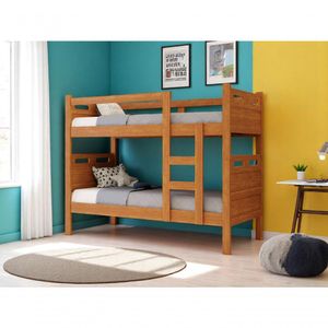 Beliche Cama Solteiro Para Meninos Confortável Cor Nature