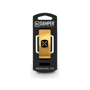 Damper Em Couro Legitimo E Tag Em Metal Dourado Metalico Dmmd02