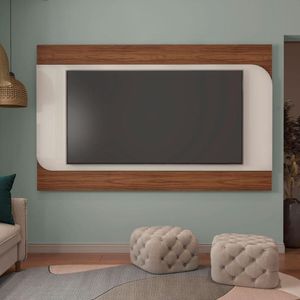 Painel Com Suporte Para Tv Até 86 Polegadas 220cm Multimóveis Cr45315 Cedro-off White